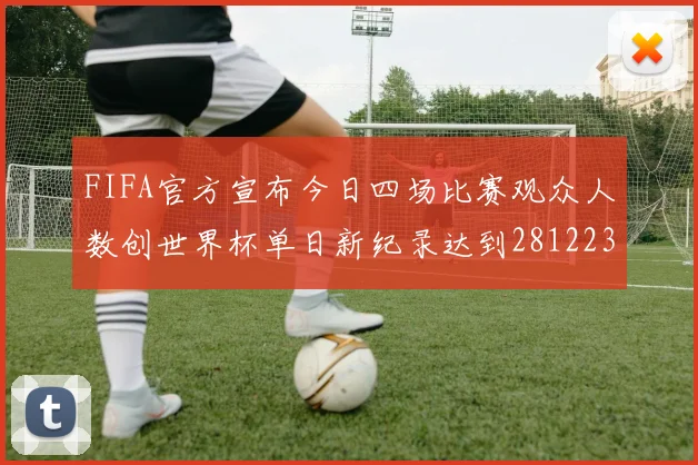 FIFA官方宣布今日四场比赛观众人数创世界杯单日新纪录达到281223人